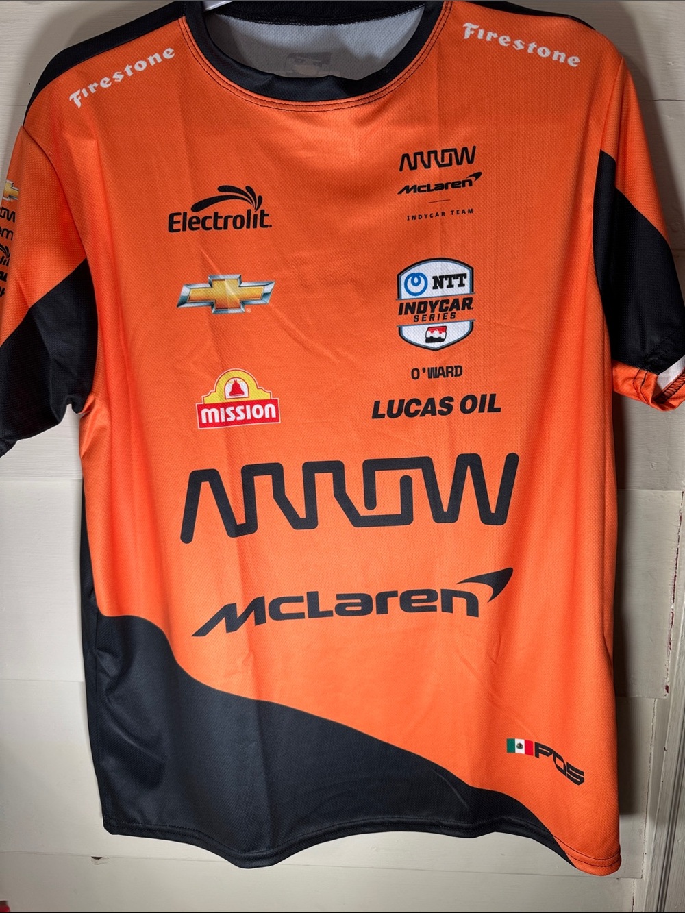 Arrow Lucas Oil Orange Men's Racing Jersey